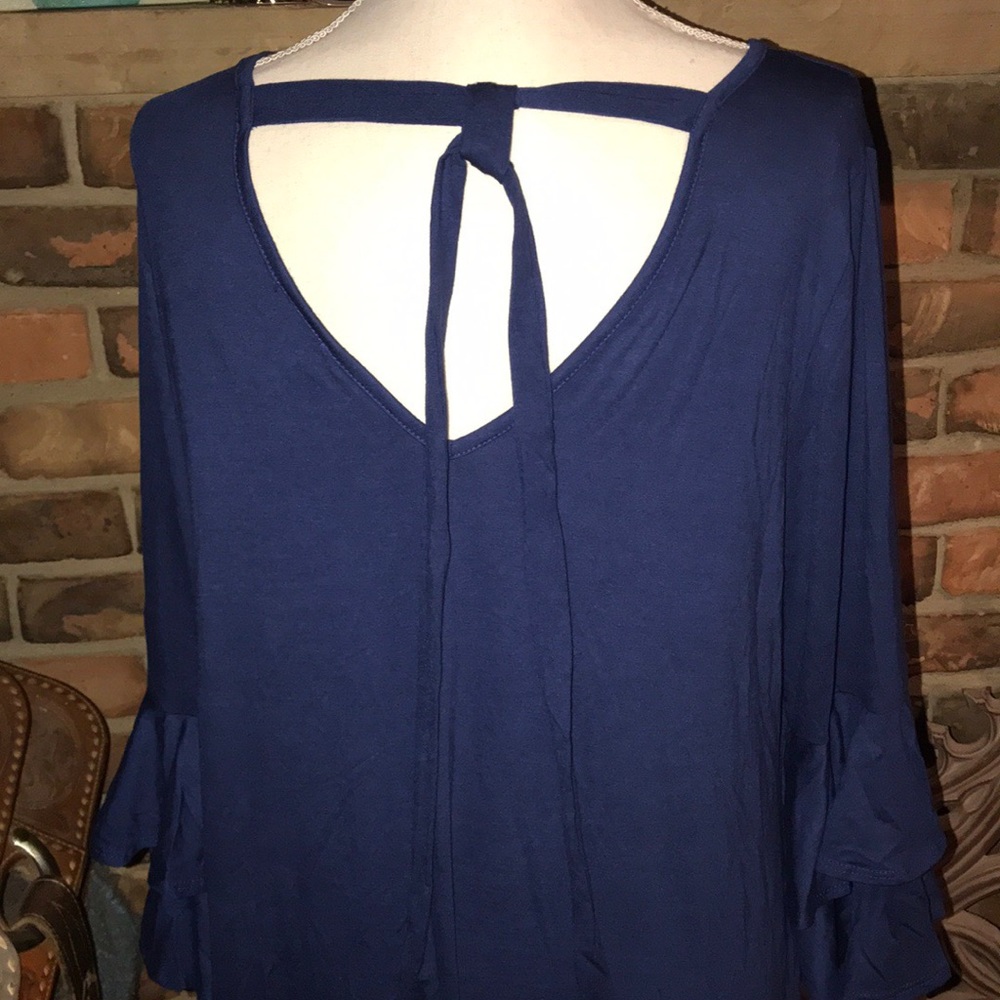 Bellino Blue Plus High Low Tunic - Picture 6 of 8
